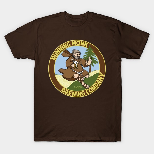 Running Monk Brewing Co T-Shirt by TheAleRunner